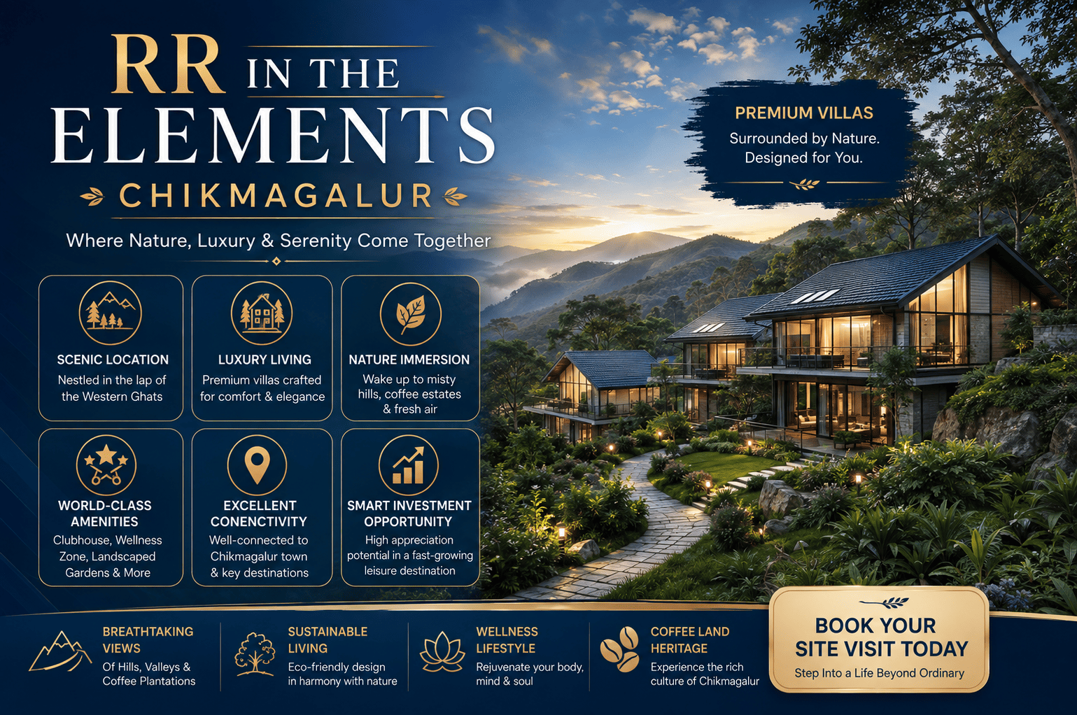 RR In The Elements Chikmagalur - Luxury Villa Plots